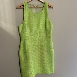 J. Crew neon yellow/green dress Sz 12